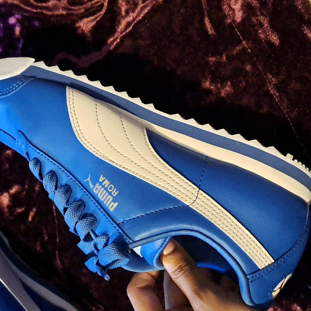 Blue Puma Roma shoes - Picture 3 of 5